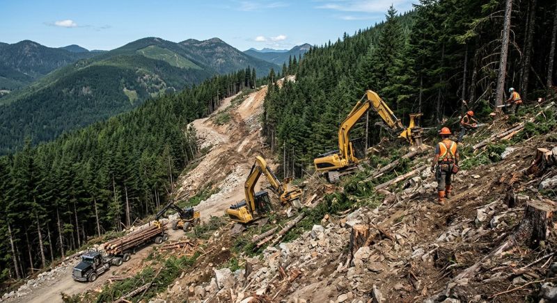 Hill Clearing in Utah County, UT